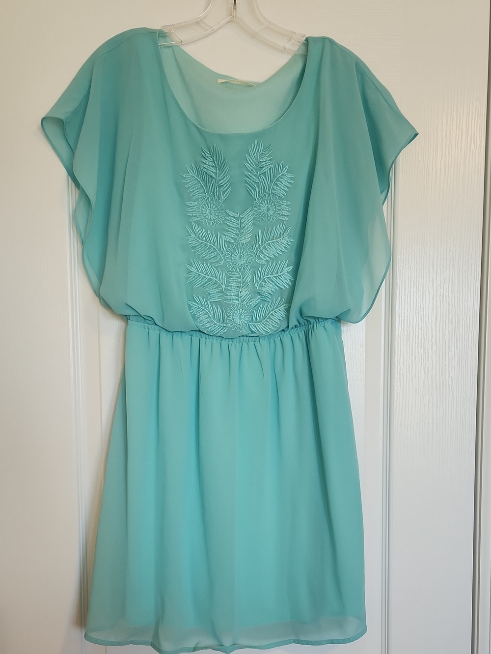miami Light Aqua Sleeveless Dress